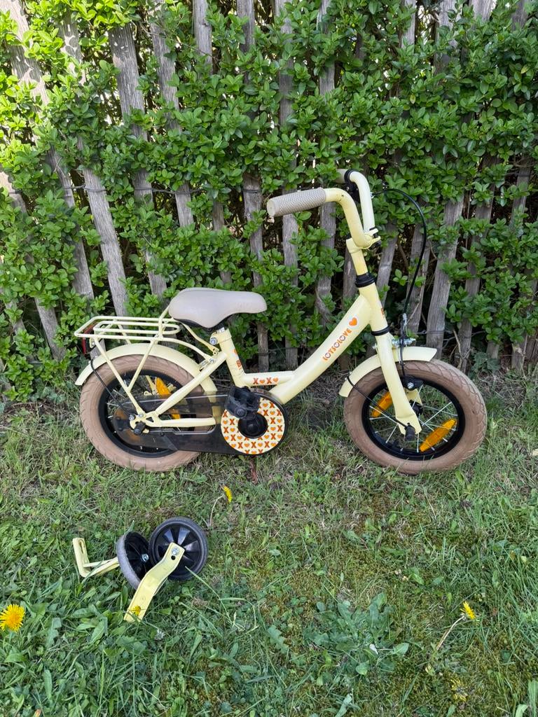 Kinderfiets 12 inch - lots of love, Ophalen, Gebruikt, Minder dan 16 inch, Zijwieltjes