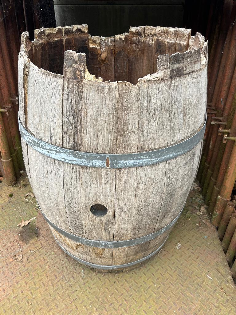 Eiken vat, Ophalen, Gebruikt, Hout