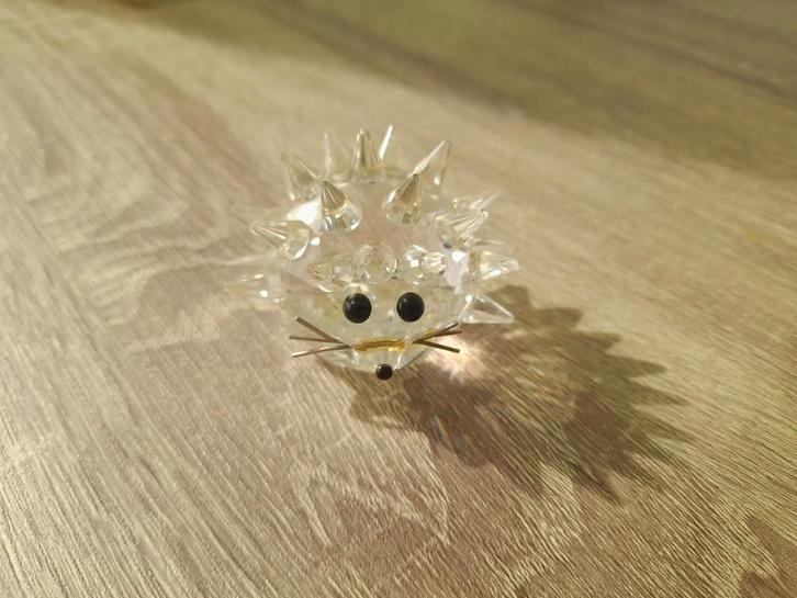 Swarovski kristal egel vintage figurine, Verzamelen, Swarovski, Nieuw, Figuurtje, Ophalen of Verzenden