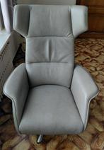 Lederen elektr. relaxzetel: 3-motorig + elektr. hoofdsteun, Huis en Inrichting, Ophalen, Zo goed als nieuw, Leer