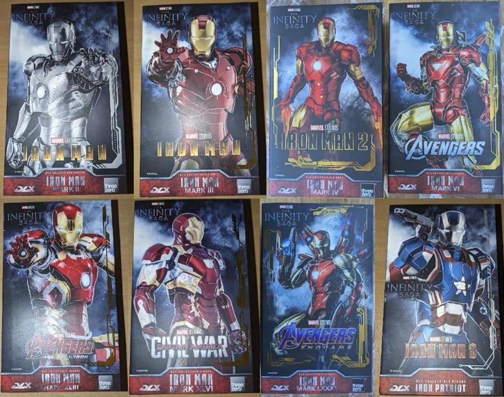 threezero DLX Iron Man Infinity Saga Avengers Collection, Collections, Statues & Figurines, Comme neuf, Envoi