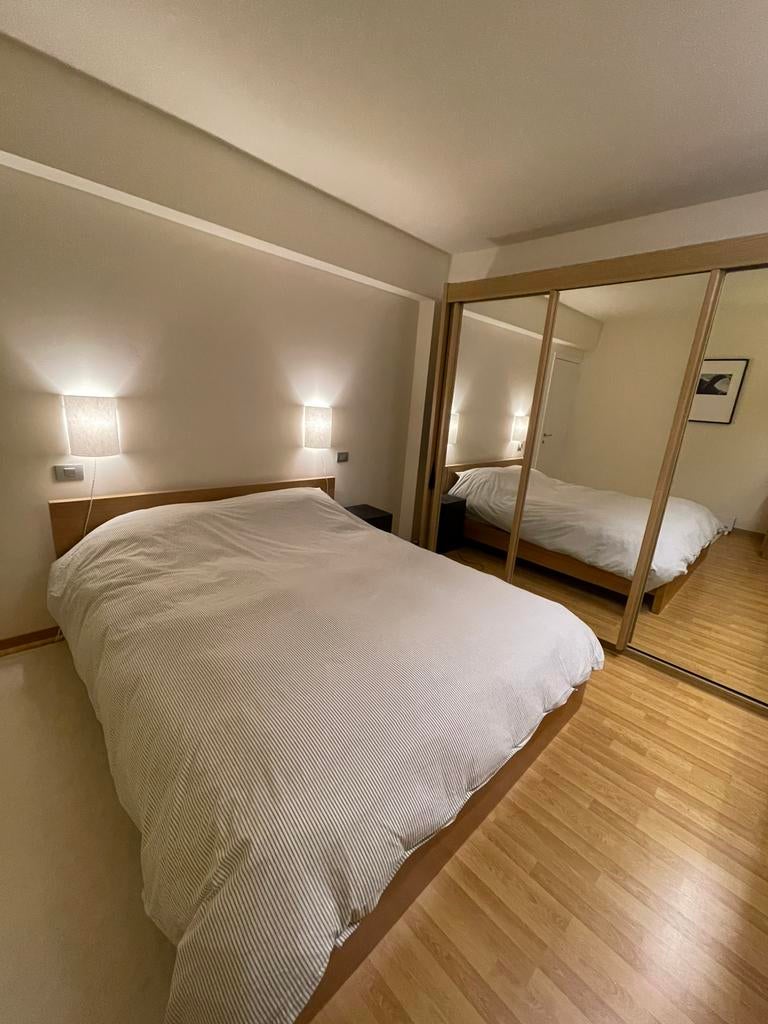 Bed met lattenbodem, Huis en Inrichting, Slaapkamer | Bedden, Ophalen, Zo goed als nieuw