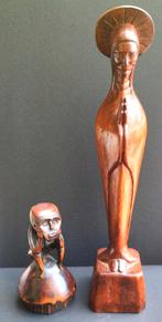 Handgesneden Congolese Madonna in tropenhout + extra, Antiek en Kunst, Overige onderwerpen, Houtsnijwerk, Ophalen of Verzenden