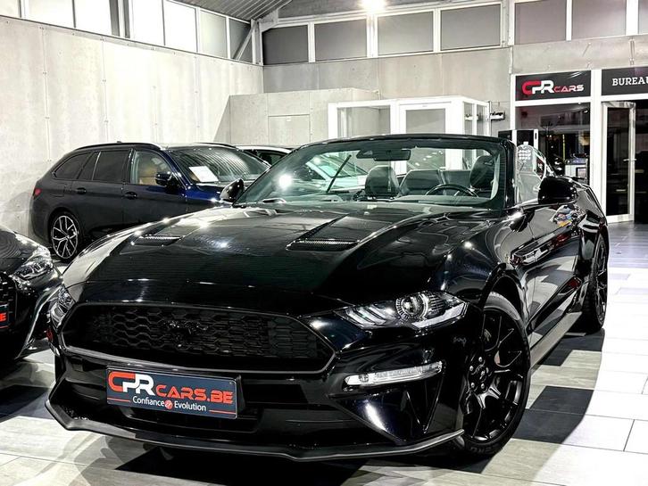 Ford Mustang Cabrio 2.3 EcoBoost Black Edition 1e Main Etat, Auto's, Ford, Bedrijf, Te koop, Mustang, ABS, Adaptive Cruise Control
