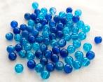 lot kralen blauwe crackle mix 6mm +- 78, Ophalen of Verzenden, Nieuw, Kraal