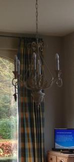 Mooie zware smeetijzeren luster, Huis en Inrichting, Ophalen, Gebruikt, Metaal, Landelijk /antiek