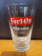 verre à bière ancien fort-op meiresonne 33 cl, Autres marques, Utilisé, Enlèvement ou Envoi, Verre ou Verres