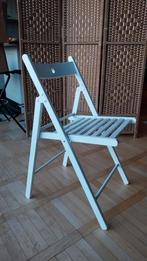 opvouwbare witte stoel(en) - een of twee, Huis en Inrichting, Ophalen, Gebruikt, Twee, Wit