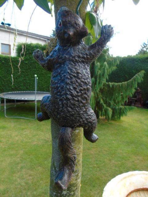 écureuil murale en fonte couleurs ., Jardin & Terrasse, Décoration murale de jardin, Neuf, Enlèvement ou Envoi