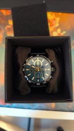 Lorus herenhorloge zwart/goud, nieuw & ongedragen, met doos, Handtassen en Accessoires, Horloges | Heren, Overige merken, Leer