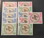 Kirgizië - lot van 11 Tyiyn 1993 (1-10-50) - UNC, Ophalen of Verzenden, Setje