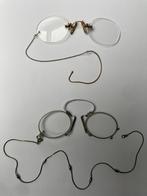 2x Antieke pince-nez - knijpbril, Antiek en Kunst, Ophalen of Verzenden