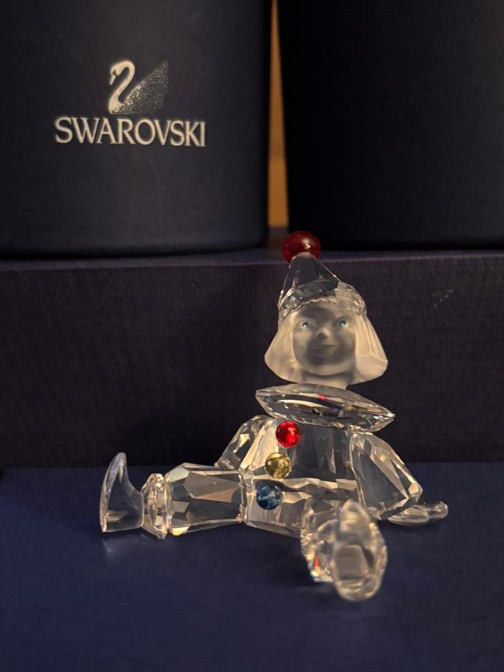 Swarovski clown pierrot, Verzamelen, Swarovski, Zo goed als nieuw, Ophalen of Verzenden