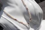 NIEUWE PARELKETTING +18K GEELGOUDEN SLOTHOESJE, Overige materialen, Overige kleuren, Nieuw, Ophalen of Verzenden
