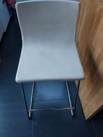 4 Chaises de bar en cuir ikea, Maison & Meubles, Enlèvement, Utilisé, Blanc, Cuir