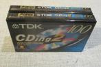 2 nouvelles cassettes TDK 100 CDing2, scellées, CD & DVD, Cassettes audio, Neuf, dans son emballage, Enlèvement ou Envoi