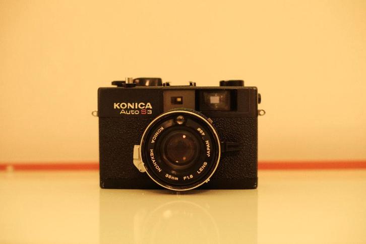 Konica Auto S3 - 38mm 1.8 Rangefinder argentique, Audio, Tv en Foto, Fotocamera's Analoog, Gebruikt, Compact, Konica, Ophalen of Verzenden