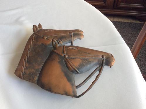 Têtes de chevaux en cuivre - Impeccable, Antiquités & Art, Antiquités | Bronze & Cuivre, Cuivre, Enlèvement ou Envoi