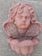 Schitterende engel, gietijzeren cherubijn om op te hangen., Tuin en Terras, Tuinbeelden, Engelenbeeld, Overige materialen, Gebruikt