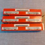 Jouef 865 en 864 (2x) .Tee inox Parijs Brussel Amsterdam, Hobby en Vrije tijd, Gebruikt, Gelijkstroom, Jouef, Wagon