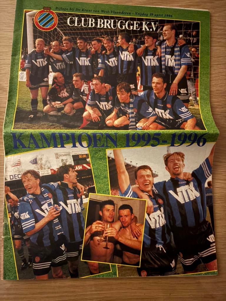 Club Brugge kampioen 1995-1996 + terugblik 9 titels, Verzamelen, Ophalen, Gebruikt, Boek of Tijdschrift