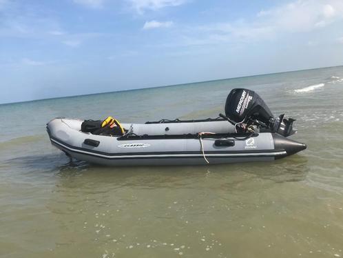 ZODIAC MARK II 25PK MERCURY, Watersport en Boten, Rubberboten, Zo goed als nieuw, Zodiac, Aluminium, Minder dan 70 pk, Benzine