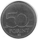 munten Hongarije 50 Forint 2001 Pr, Ophalen of Verzenden, Losse munt, Hongarije