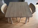 Nieuwstaat! Set van 2 stoelen en tafel Rönninge Ikea, Huis en Inrichting, Tafels | Eettafels, 50 tot 100 cm, Zo goed als nieuw