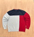 Bleu, grey and red crewneck Tommy Hilfiger sweater XXL, Kleding | Heren, Truien en Vesten, Verzenden, Overige maten, Zo goed als nieuw
