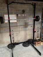 Squad rek/ bench press (zonder gewichten), Sport en Fitness, Fitnessmaterialen, Ophalen, Zo goed als nieuw