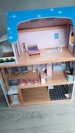 Maison en bois, Kinderen en Baby's, Speelgoed | Poppenhuizen, Ophalen, Zo goed als nieuw