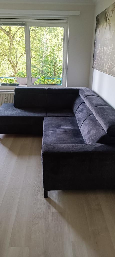Hoeksalon Dark Brown, Huis en Inrichting, Zetels | Complete zithoeken, Zo goed als nieuw, Stof, Ophalen
