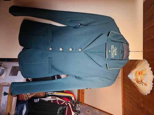 Wedstrijdjas Quur groen, Dieren en Toebehoren, Paardrijkleding, Zo goed als nieuw, Dames, Bovenkleding, Springen, Ophalen of Verzenden