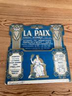 Vintage reclamefolder van La Paix, Enlèvement, Utilisé