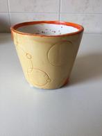 Oranje bloempot - cachepot, Gebruikt, Ophalen of Verzenden
