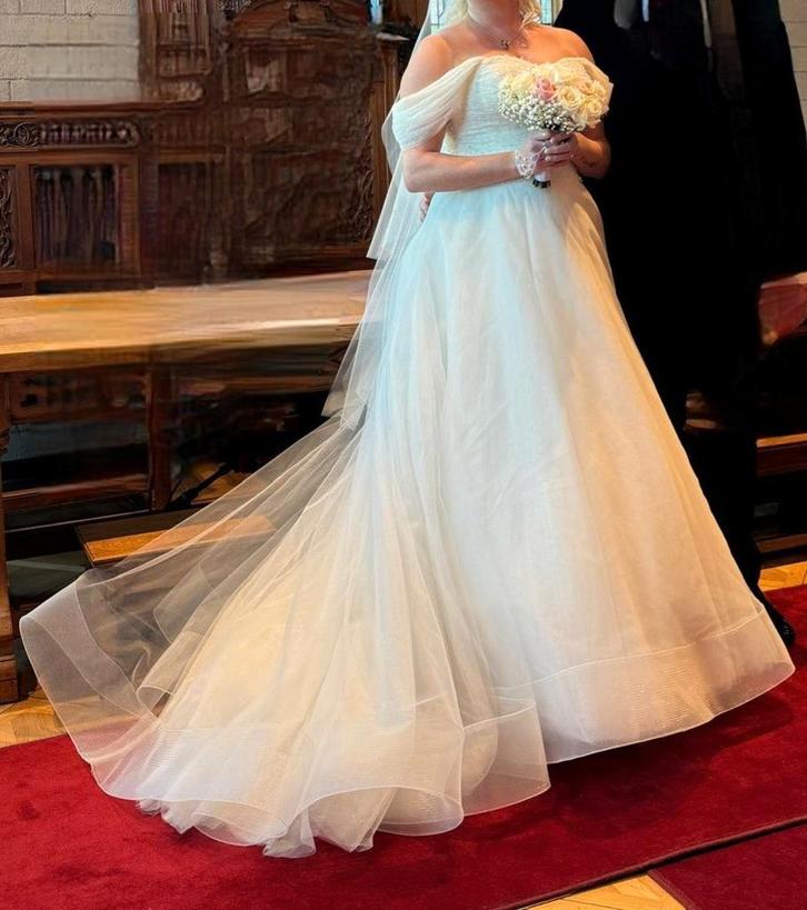 Mijn Droom jurk maat 42/46, Kleding | Dames, Trouwkleding en Trouwaccessoires, Zo goed als nieuw, Trouwjurk, Ophalen of Verzenden