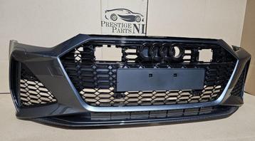 Voorbumper Audi A6 C8 4K RS6 ORIGINEEL PDC KLS CAMERA CARBON beschikbaar voor biedingen