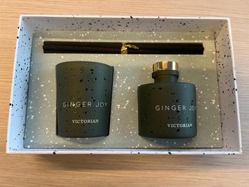 Victorian Ginger Joy coffret - bougie+diffuseur (neuf), Maison & Meubles, Enlèvement, Neuf, Bougie