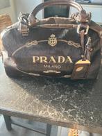 Prada leder met pels, Handtassen en Accessoires, Tassen | Reistassen en Weekendtassen, Ophalen, Gebruikt, Bruin
