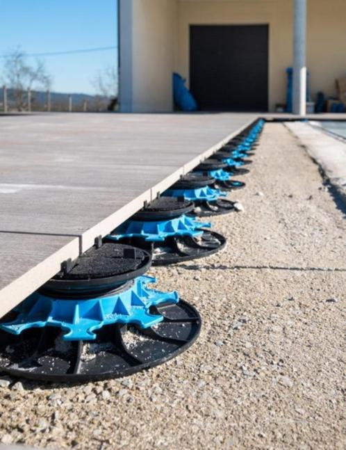 Tegeldragers regelbaar voor terrastegels (Jouplast140-230mm), Tuin en Terras, Terrasdelen en Vlonders, Nieuw, Kunststof, Ophalen