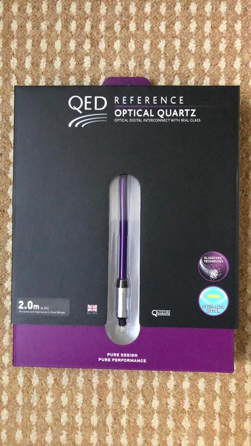 QED Reference Optical Quartz - 2m Optische kabel, Audio, Tv en Foto, Audiokabels en Televisiekabels, Nieuw, Optische kabel, 2 tot 5 meter