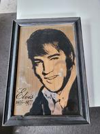 Vintage kader met spiegel foto Elvis presley, Ophalen of Verzenden