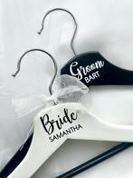 Set van 2 gepersonaliseerde hangers -voor bruid en bruidegom, Vêtements | Femmes, Cintres, Enlèvement ou Envoi, Neuf