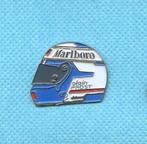 Pinnen, helm, sigaretten, Marlboro, Alain Prost, Formule 1,, Verzamelen, Verzenden, Sport, Speldje of Pin