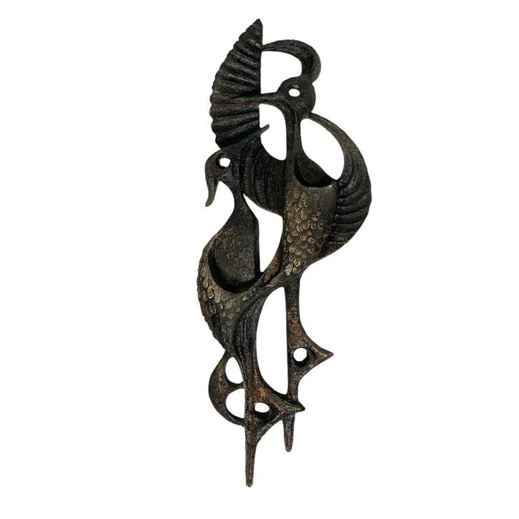 Ars Munda resin wanddecoratie met 2 vogels, jaren 70, Antiek en Kunst, Kunst | Beelden en Houtsnijwerken, Ophalen of Verzenden