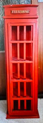 Rode houten cd-hoes voor telefooncel, Ophalen, Zo goed als nieuw