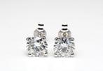 18 kt Witgoud oorbellen met 3,0 ct Diamanten, Enlèvement ou Envoi
