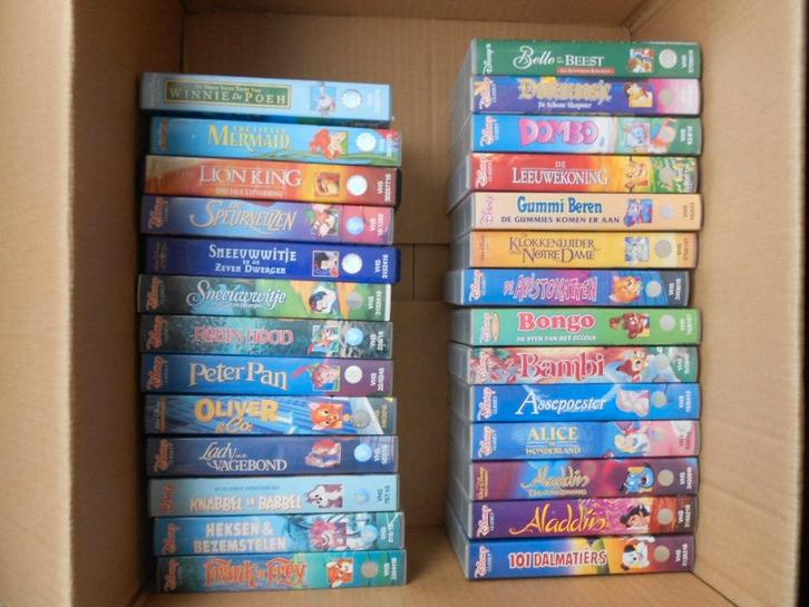 originele VHS video's tekenfilms Disney, kunnen per stuk gek, CD & DVD, VHS | Enfants & Jeunesse, Utilisé, Dessins animés et Film d'animation