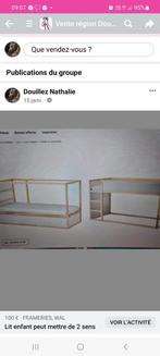 lit peut faire haut et bas, Maison & Meubles, Enlèvement, Utilisé