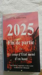 Livre dr.joachim sonntag 2025 fin de partie 2020, Boeken, Luisterboeken, Ophalen of Verzenden, Volwassene